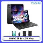 DOOGEE Tab G6 Max 2 in 1 Tablet PC 32GB 256GB 13.4” FHD+ Display Android 16 Gemini AI 11000mAh 7.7mm Ultra-thin Widevine L1