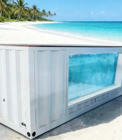 Customized Prefab 20ft Container Swimming Pool Above Ground for Balcony Courtyard Safe for Adults & Children with Pool Pump 1