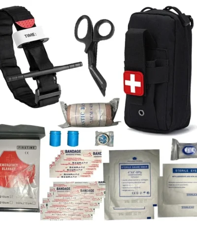 IFAK Trauma Survival Kit First Aid Medical Pouch Emergency Survival Gear Equipment with Molle Car Travel Hiking Tourniquetrats 1