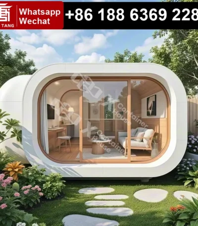 Apple Capsule Home Living Container House Mine Double Wides For Sale Space Capsule Tiny Home Capsule Housing Modern Prefab House 1