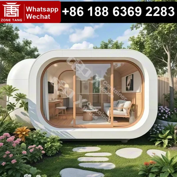 Apple Capsule Home Living Container House Mine Double Wides For Sale Space Capsule Tiny Home Capsule Housing Modern Prefab House