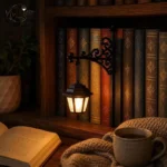 Vintage Bookshelf Lamp Library Lantern Light Library Lantern Bookshelf Light Reading Nook Led Night Lamp Decorative for Home