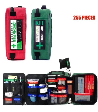 BearHoHoLarge Size Handy First Aid Kit Bag Emergency Kit Medical Rescue Bag for Workplace Home Outdoor Car Travel Hiking Camping 1