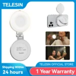 TELESIN Smartphone Magnetic Fill Light Mini Selfie Light 3 Modes Adjustable Brightness for Iphone XIAOMI HUAWEI SAMSUNG Phone