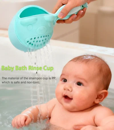 Bath Head Wash for Baby Shampoo Cup Baby Bath and Toddler Bath Toys Rinse Cup Eye Protection 1