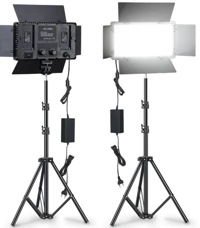 LED Video Lights Makeup Fill Lighting Photographic Photo Studio Lamp For Youbute Live Streaming Optional Tripod Stand