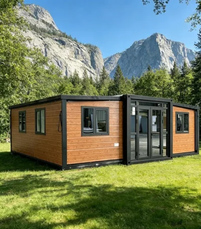 Customized House Prefab Mobile House 4 Bedroom Luxury Modular House Weatherproof Foldable Layout For Family Prefab Villa 1