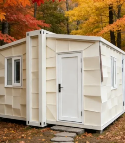Standard 20ft Steel Structure Folding Container House Prefabricated Mobile House for Multi Scenario Use 1