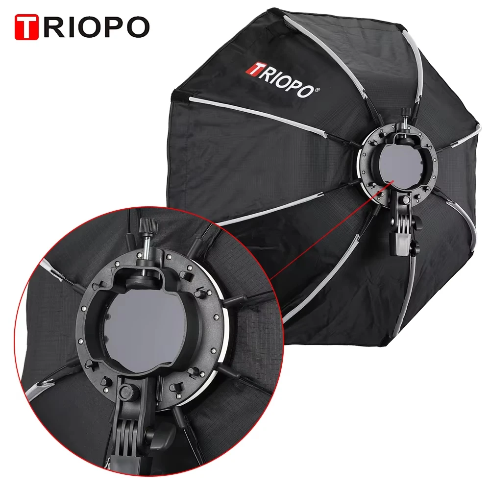 TRIOPO Newest KX 65CM Softbox Octagon Umbrella Light Box For Godox AD200 V1 Speedlite Flash Light Photography Studio Accessories 1