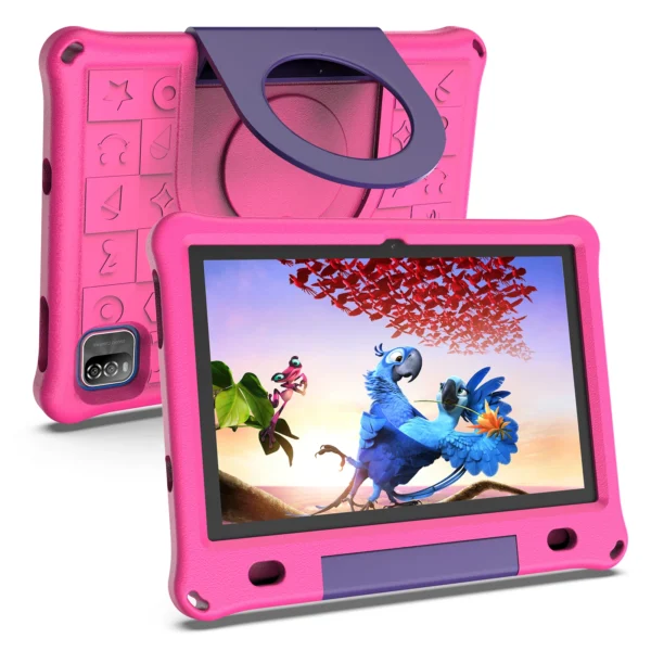 Android Tablet for Kids 10.1 Inch Octa-Core with Case, 64GB 1TB Expandable for Toddler Children, Parental Control, Dual Camera,