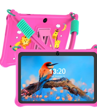 PRITOM Kids Tablet 7 inch Android 13 4GB (2+2 expandable) RAM 32GB ROM WiFi Bluetooth Learning Software Installed with Lanyard 1