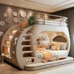 Teenagers Whole House Custom Furniture Tree House under the Bed Bunk Bed High and Low Personality Bed with Light Effect
