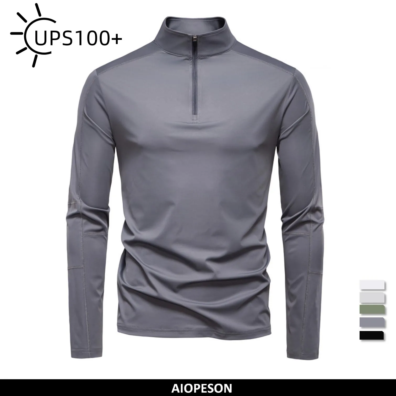AIOPESON 2025 Men’s Spring Lightweight Breathable UV Protection Sun Shirt for Outdoor Activities Male T Shirt AIOPESON 2025 Men’s Spring Lightweight Breathable UV Protection Sun Shirt for Outdoor Activities Male T Shirt