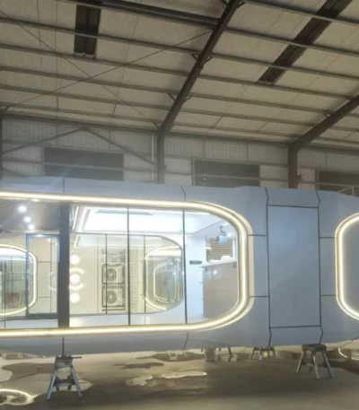 Modern Prefabricated Capsule Residential Commercial Space Tiny Capsule House apple Pod Capsule House Hotel 1
