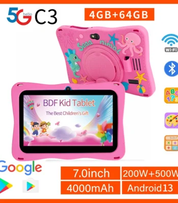New Kids Tablet 7 Inch Quad Core Android 4GB/64GB Google Play WiFi Bluetooth Cheap And Simple Children's favorite gift Tablet Pc 1