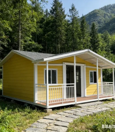 Detachable Portable Flat Pack Container Cabin Luxury Prefab Home Quick Assemble Steel Design Mobile Prefabricated House 1