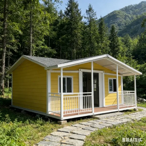 Detachable Portable Flat Pack Container Cabin Luxury Prefab Home Quick Assemble Steel Design Mobile Prefabricated House