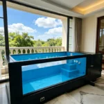 Container Pool Big Inground Large Capacity Container Buried Pool Ample Space Outdoor Hotel Villa Group Water Activity Zone