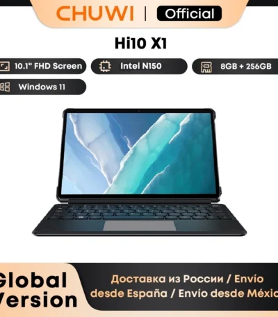 CHUWI Hi10 X1/X2 2 In 1 Tablet 10.1inch Display Intel N150/i3-10100Y Processor LPDDR5 8GB RAM 256GB SSD Windows 11 Tablets PC 1