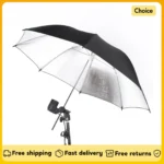 83cm/ 33inch Studio Reflector Umbrella Studio Photo Strobe Flash Light Reflector Black Silver Umbrella Photography Accessories
