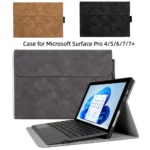 Soft TPU Case for Microsoft Surface Pro 4/5/6/7 Funda Case 12.3-inch PU Leather for Surface Pro 7+ Sleeve Bag Protective Shell