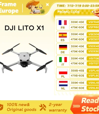 【LOCAL+】DJI Lito X1 Foldable Lightweight 4K Drone with Obstacle Detection ActiveTrack 1/1.3 Inch Sensor 15km Transmission for Beginners C0 NEW 2026 1
