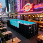 Customized Prefab Shipping Container Swimming Pool Quick Assembly Sturdy Design for Home Yard Balcony Container Swimming Pool