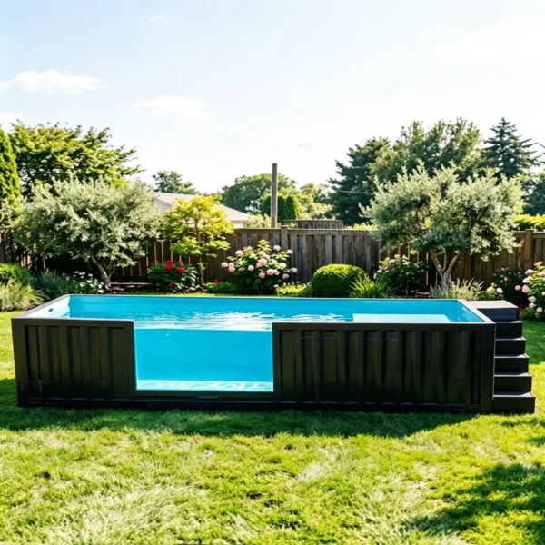 Shipping Container Pool Prefab Pool Quick Assembly Shipping Box Pool Time Saving Outdoor Private Villa Leisure Swimming Space