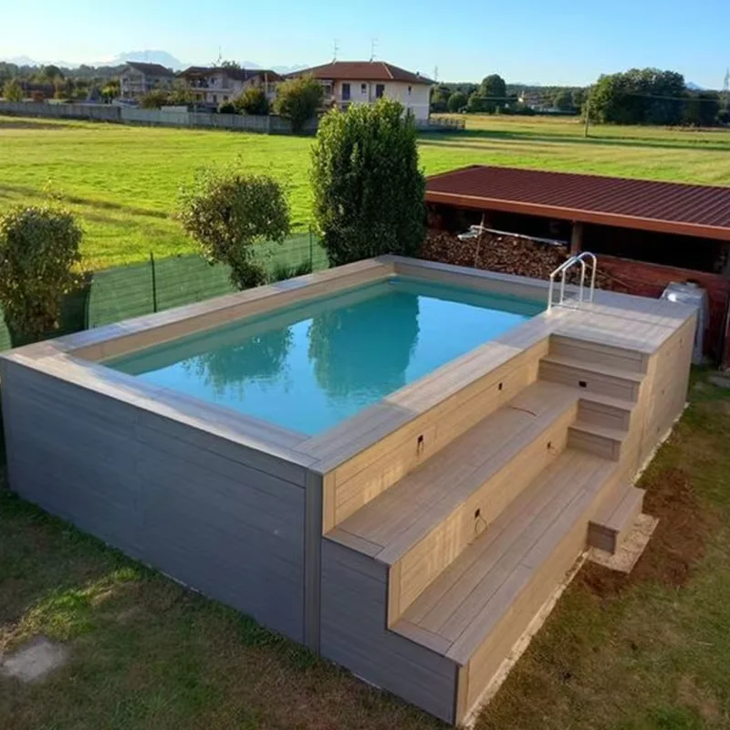 Customized Luxury Stainless Steel Container Plunge Pool Custom Outdoor Pool for Villa Backyard Garden Oasis 1
