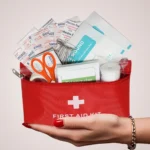 Small First Aid Kit Outdoor Emergency Set Waterproof Medical Bag for Travel Cycling Hiking Backpacking Camping Car Motorcycle