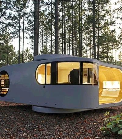 Customizable Unique Space Capsule Mobile Cabin | For Villa/Apartment/Outdoor Hotel, Star Sunshine Room for Homestay 1