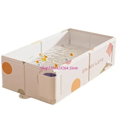 Baby Bathtub Blow Up Tub Inflatable Infant Bathtub Travel Shower Basin Toddlers Kids Tub Bathtub Recommended 0-3 Years 1