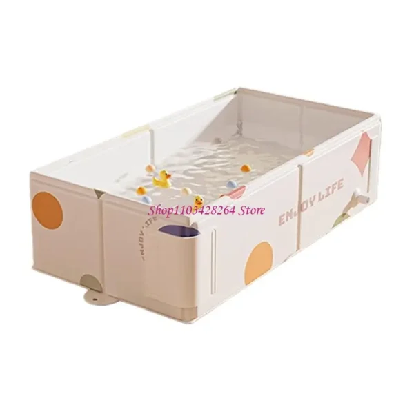 Baby Bathtub Blow Up Tub Inflatable Infant Bathtub Travel Shower Basin Toddlers Kids Tub Bathtub Recommended 0-3 Years