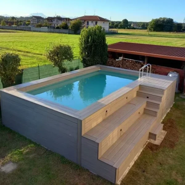 Customized Prefab Shipping Container Swimming Pool Quick Assembly Sturdy Design for Home Yard Balcony Container Swimming Pool