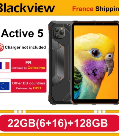 Blackview Active 5 Rugged Tablet [No EU Charger] 6GB+128GB 8.68'' Android 15 IPS 6600mAh Doke AI 16MP NFC Fingerprint 1