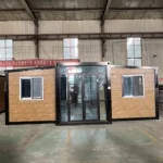 Customized Foldable Container House Prefab Vacation Home With Deck Option Outdoor Shower And BBQ Area