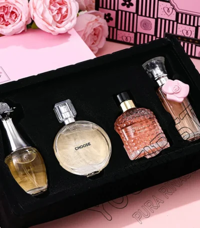 Brand Gift Box 4Pcs Set Perfume Women Parfum Femme 100ml Fresh Natural Floral Scent Spray Feminino Perfumes De Mujer Originales 1