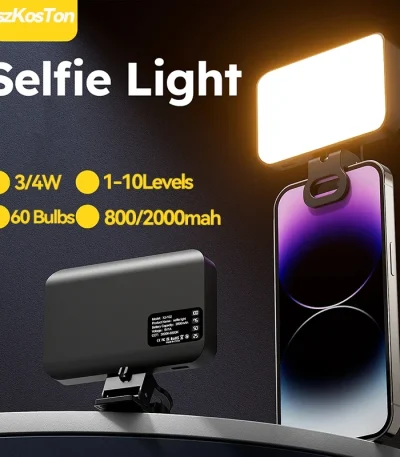 LED Selfie Light for iPhone Samsung iPad Mobile Phone Laptop Clip Ring Flash Fill Light Photo Video Photography Lamp