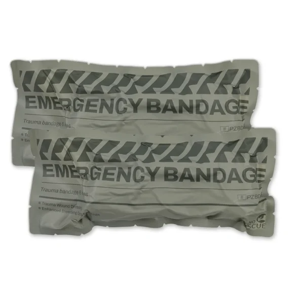 RHINO RESCUE 4/6″ Trauma Bandage & Tactical First Aid Kit | Military-Grade for Outdoor, EMS & Emergencies | Sterile,