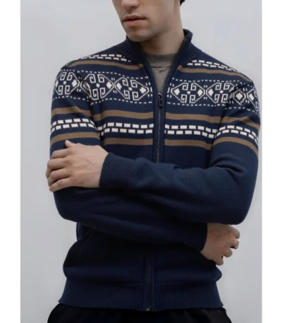 AIOPESON New Autumn High Quality Stand Collar Jacket Men Warm Winter Cotton Coat for Men Ethnic Patterns Casual Mens Outerwear 1