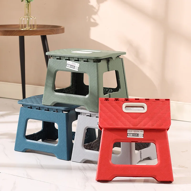 Lightweight Folding Step Stool Multi Purpose Handheld Thickened Footstool Non-Slip Plastic Small Benches Kitchen Lightweight Folding Step Stool Multi Purpose Handheld Thickened Footstool Non-Slip Plastic Small Benches Kitchen