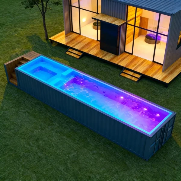 Big Inground Prefab Pool Giant Pre Assembled Underground Pool Grand Style Outdoor High End Resort Water Entertainment Spot