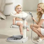 Baby Standing Shower Stand Adjustable Children’s Bath Device Household Non-Slip Children’s Bath Stand Baby Bath Stand Support