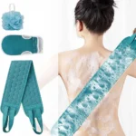 Exfoliating Body Scrubber Set – Includes Back Scrubber, Bath Glove And Shower Bath Sponge Loofah