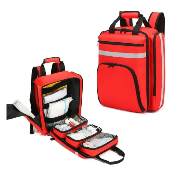 Emergency Foldable Rescue First Aid Kits Large Capacity Sorted Storage Backpacks Outdoor Camping Survival Kits Medical Kits