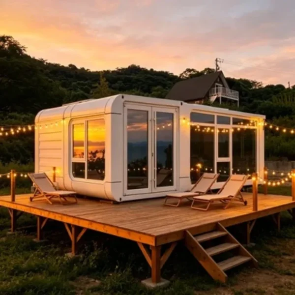 20ft Folding Container House Prefab Studio Apartment For Single Person