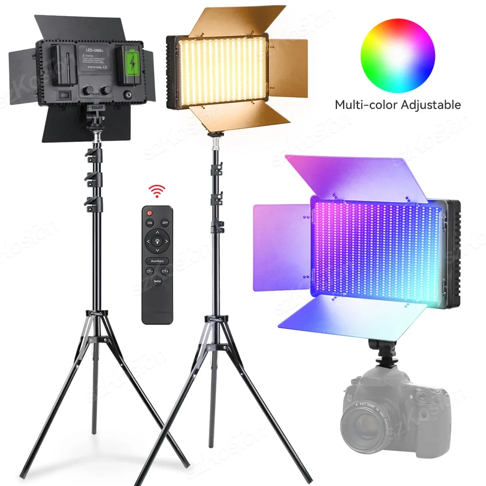 U600 RGB LED Photo Studio Light for Youbute Game Live Video Lighting Portable Video Recording Photography Panel Lamp U600 RGB LED Photo Studio Light for Youbute Game Live Video Lighting Portable Video Recording Photography Panel Lamp
