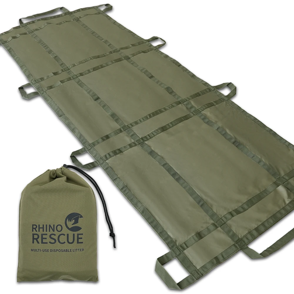 RHINO RESCUE Disposable Emergency Stretcher Portable Rescue Litter for Outdoor Camping First Aid Kit IFAK RHINO RESCUE Disposable Emergency Stretcher Portable Rescue Litter for Outdoor Camping First Aid Kit IFAK