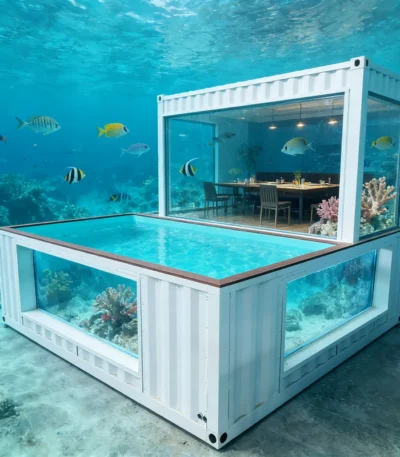 Customized Cheap Big Inground Shipping Container Pool Durable Swimming Pool with Quick Installation for Home Use 1