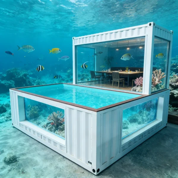 Customized Cheap Big Inground Shipping Container Pool Durable Swimming Pool with Quick Installation for Home Use